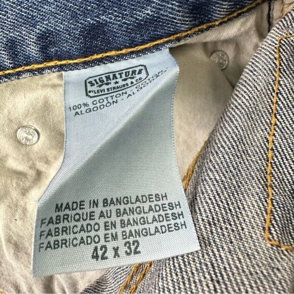 Levi’s Mens 42x32 Relaxed Fit Signature Jeans Medium Wash NWT - Picture 5 of 7